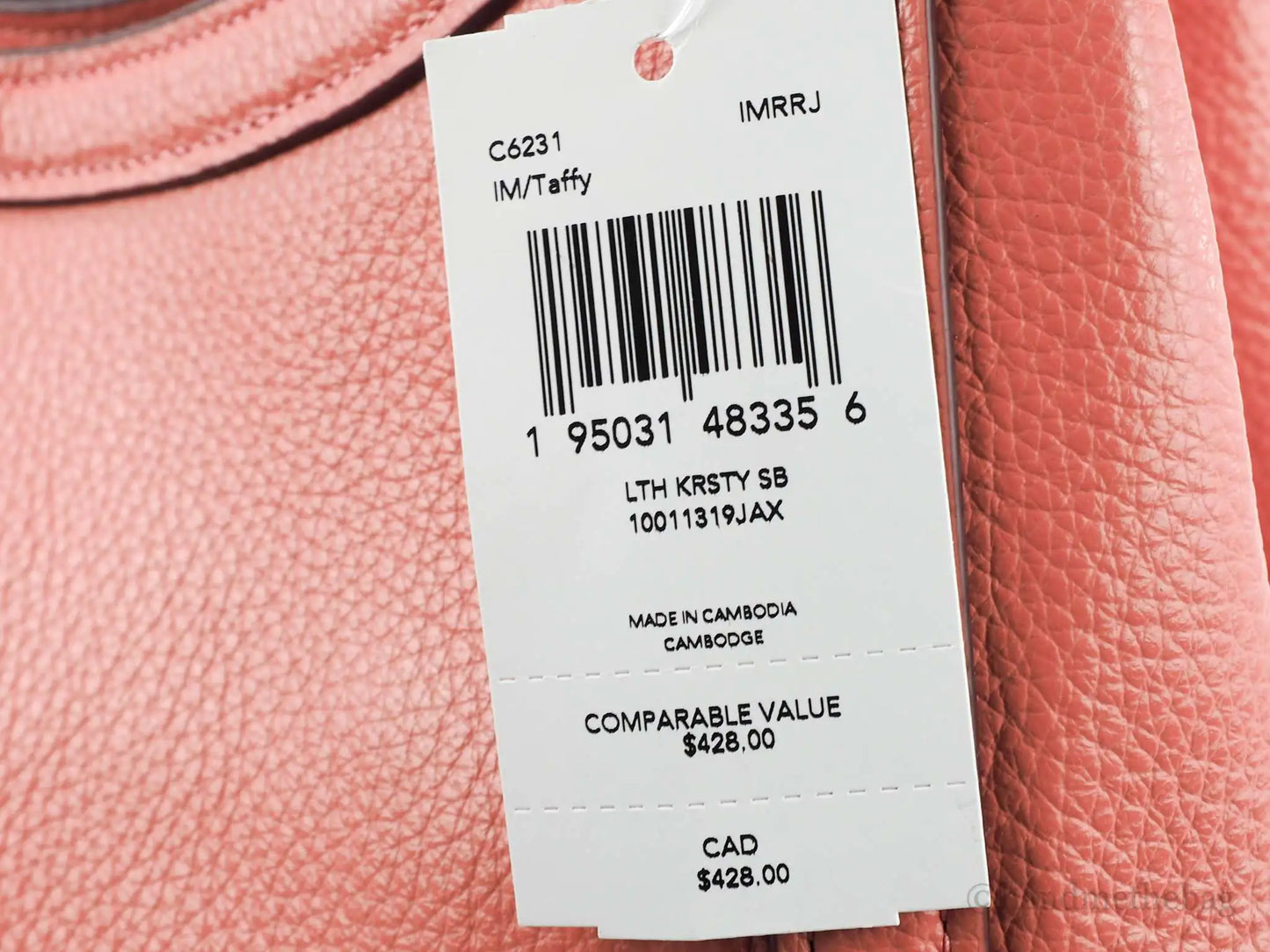 Coach Kristy Taffy Pebbled Leather Triple Compartment Shoulder Handbag