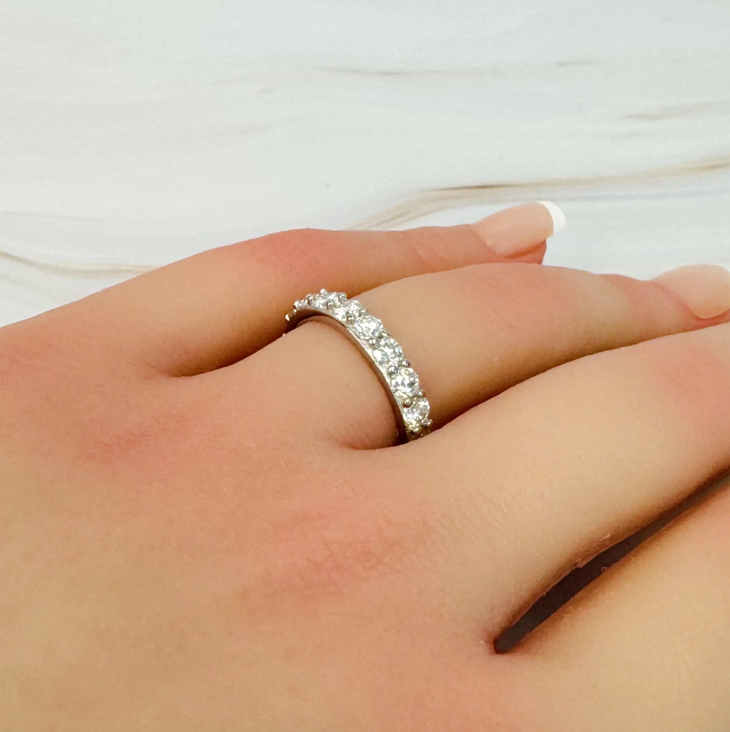 Stacked Diamond Row Ring