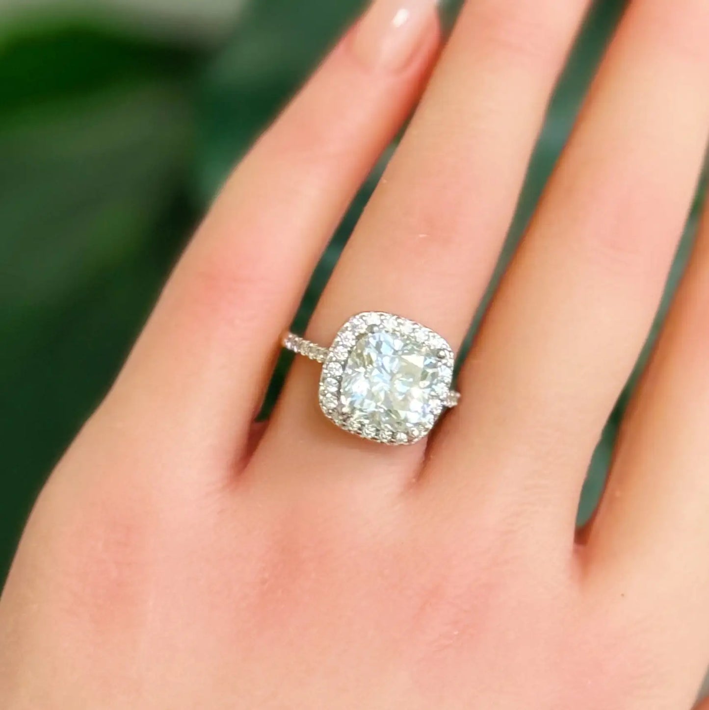 5 Carat Cushion Cut Moissanite Ring (FREE PROMO) - 10 Left